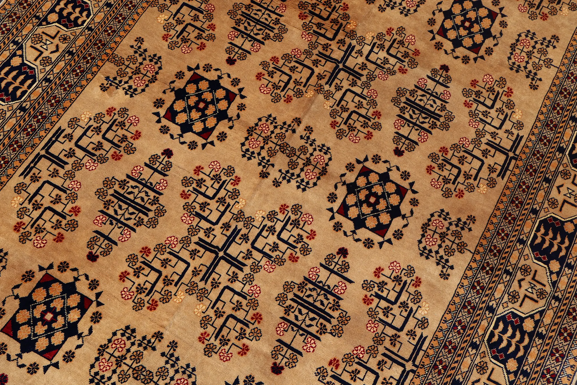 6x10 Light Brown Bokhara Rug
