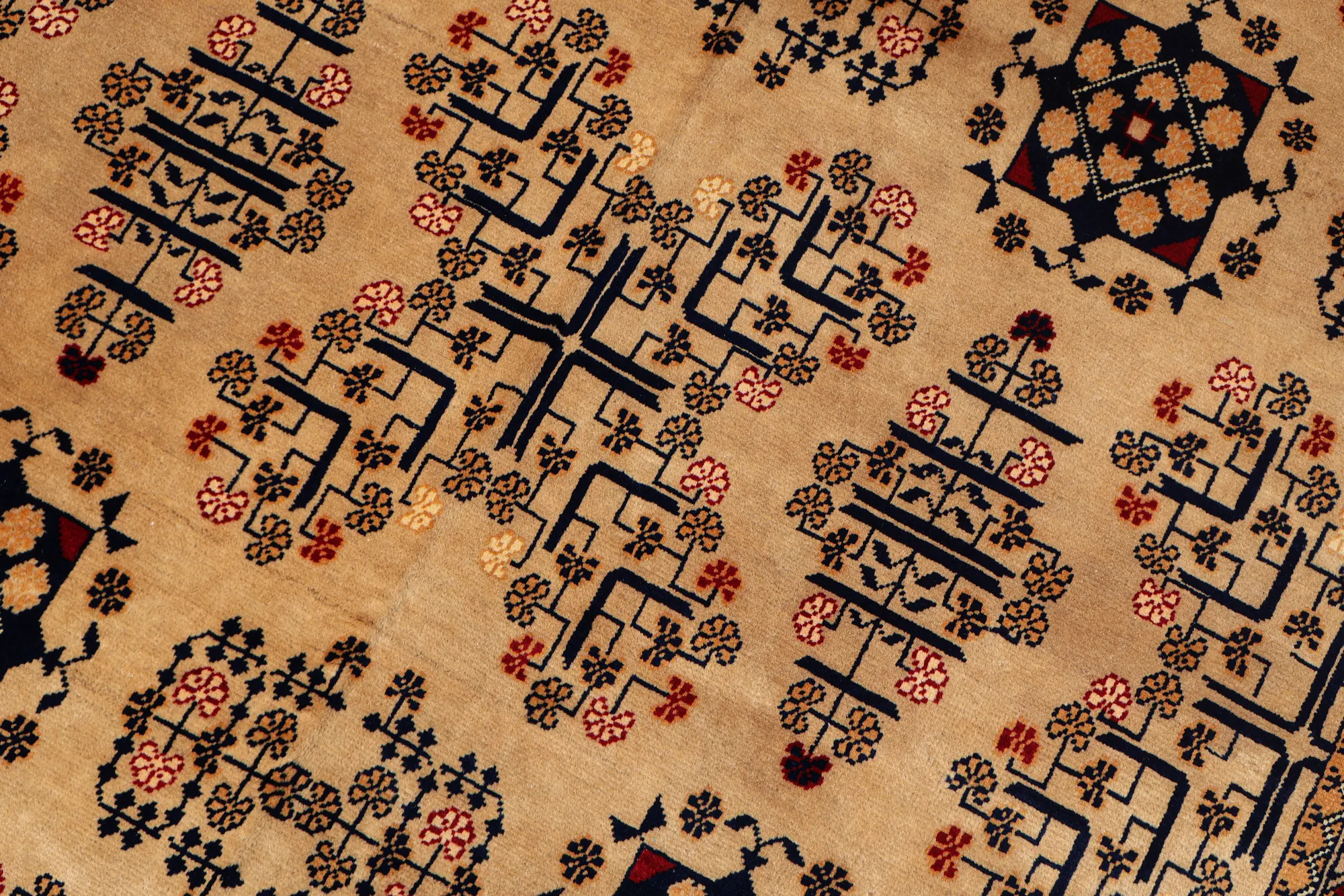 6x10 Light Brown Bokhara Rug