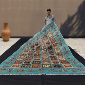 7x10 Slate Blue Transitional Bakhtiari Rug